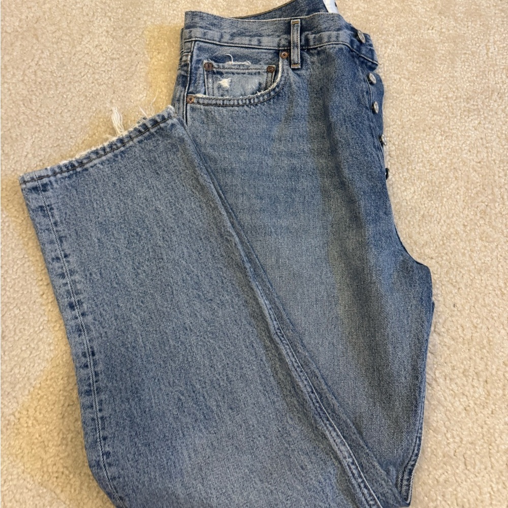 Agolde 90’s Pinch Straight Leg Blue Jeans